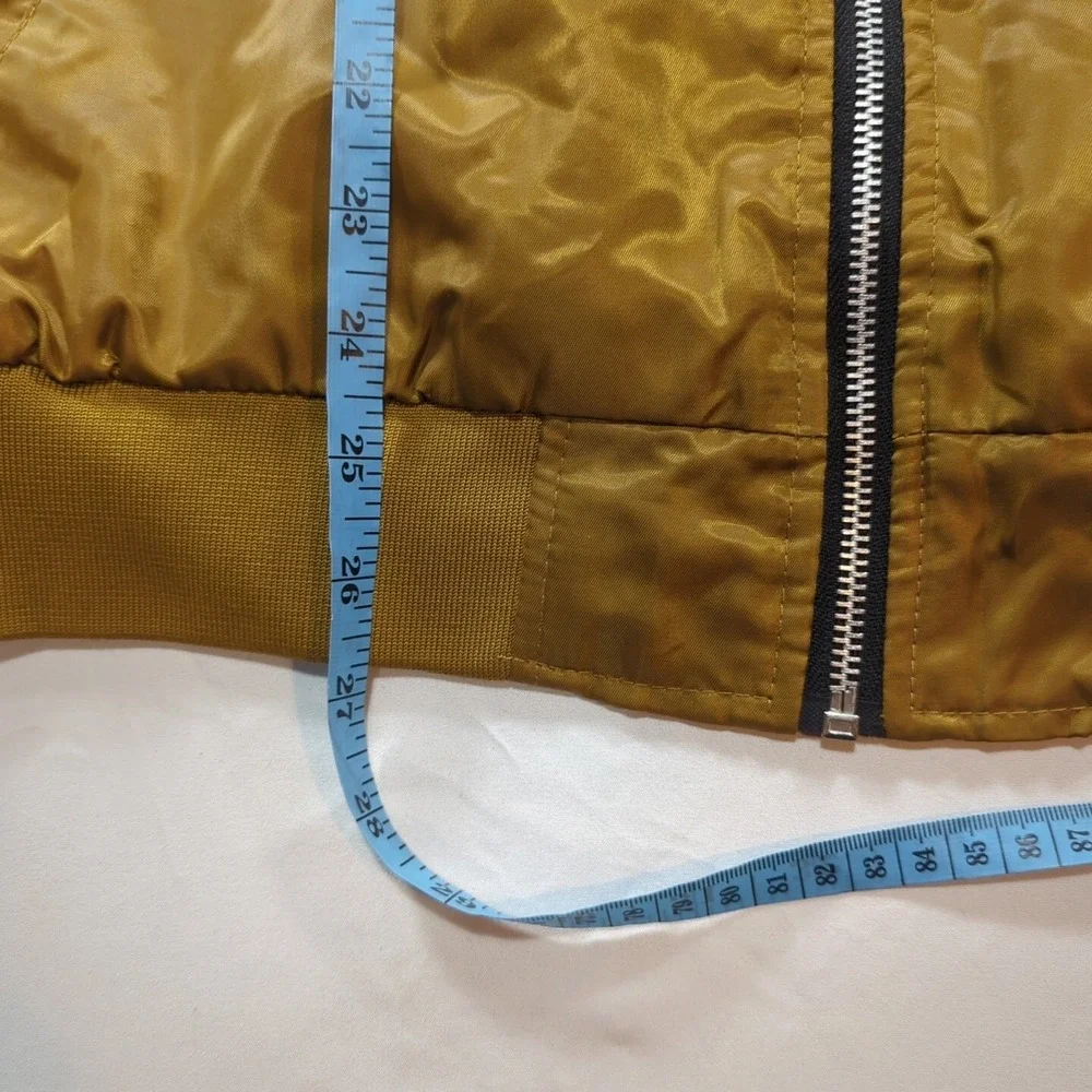 Brooklyn Cloth MFG Co Men's Gold Bronze Bomber Jacket‎ Size Large